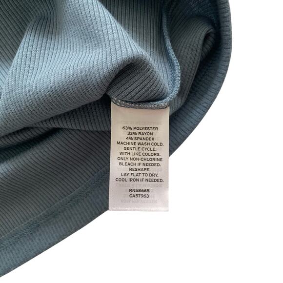 BP Nordstrom Blue Mirage Ribbed Long Sleeve Button Up Cardigan Women's Large - Picture 6 of 9